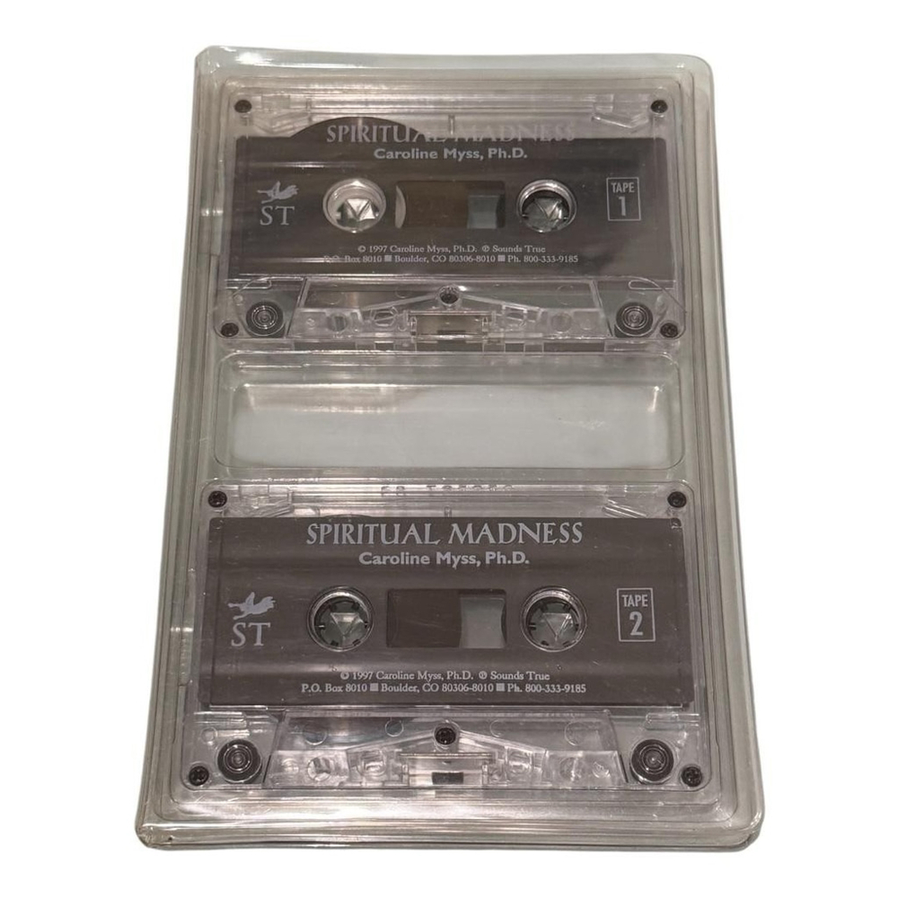 Vintage 1997 Spiritual Madness Caroline Myss 2 Cassette Tape Set Sounds True